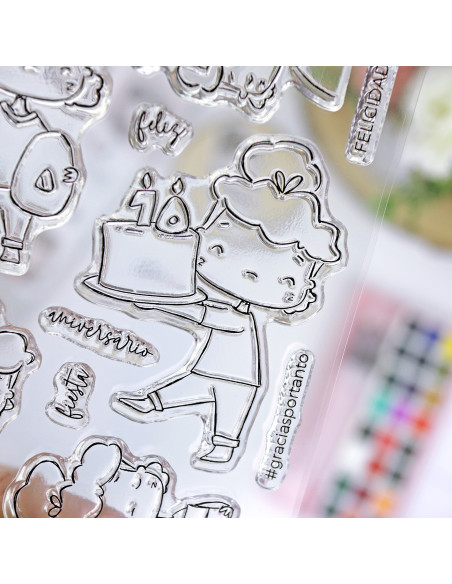 10 años con Rita. Clear stamps set | 1Década Collection