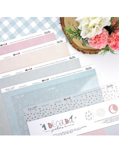1Década solid & special papers kit | Alúa Cid design
