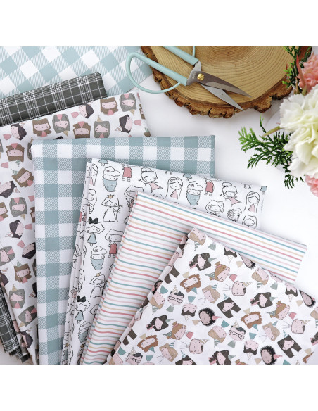 5m Listas printed fabric | 1Década by Alúa Cid