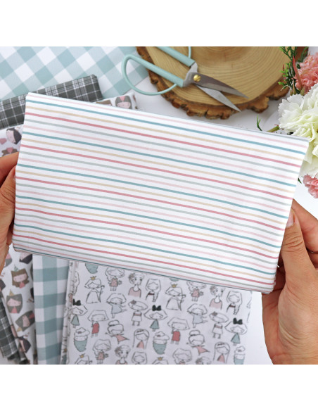 5m Listas printed fabric | 1Década by Alúa Cid