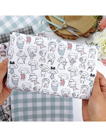 5m Una de Cada printed fabric | 1Década by Alúa Cid