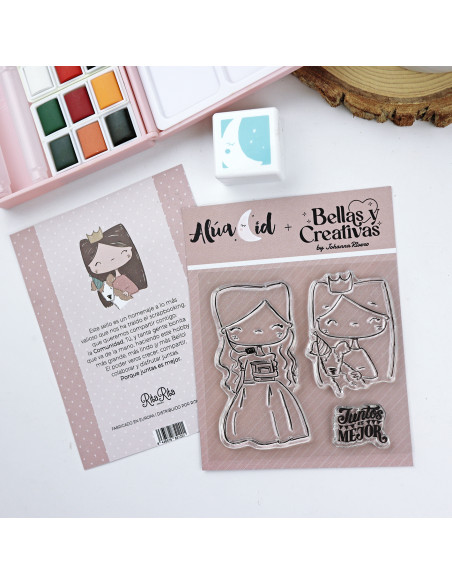 SelloBello Juntos es mejor clear stamps set | Alúa Cid + Johanna Rivero