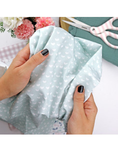 5m Corazones Ohana printed fabric | Ohana by Alúa Cid 2