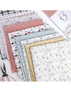 Popurrí rosa fabric | Menos es Nada collection 2