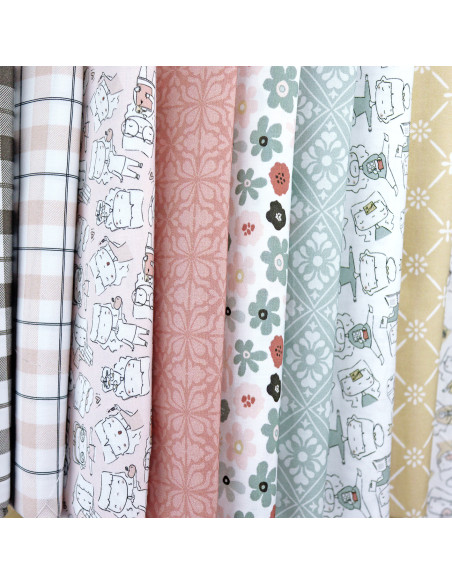 5m Vintage printed fabric | Menos es Nada by Alúa Cid