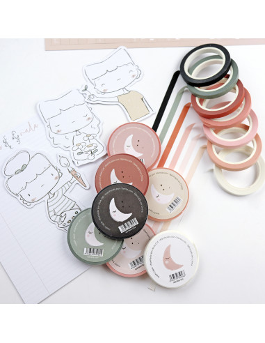 Salmón fine washi tape Salmón fine washi tape