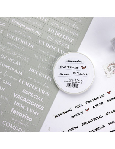 No olvidar fine washi tape