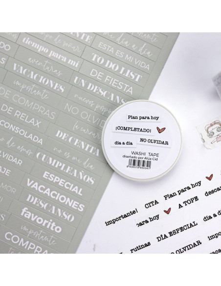 No olvidar fine washi tape