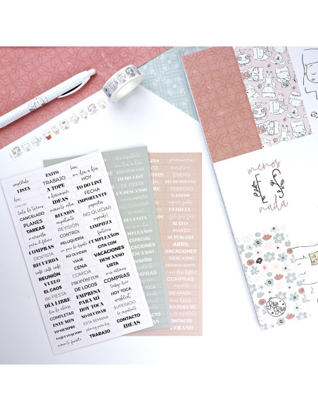 Menos es Nada stickers set