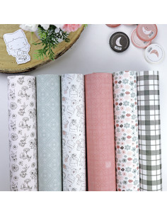 Popurrí laminated paper| Menos es nada collection 2