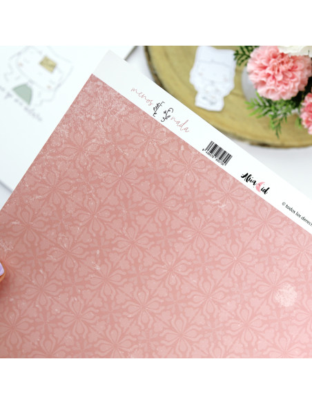 Vintage laminated paper| Menos es nada collection