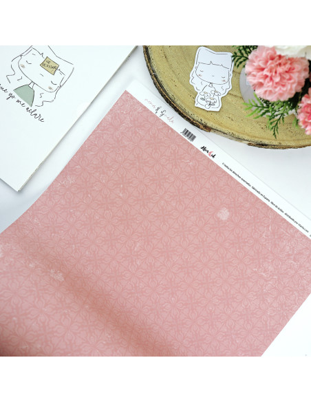 Vintage laminated paper| Menos es nada collection