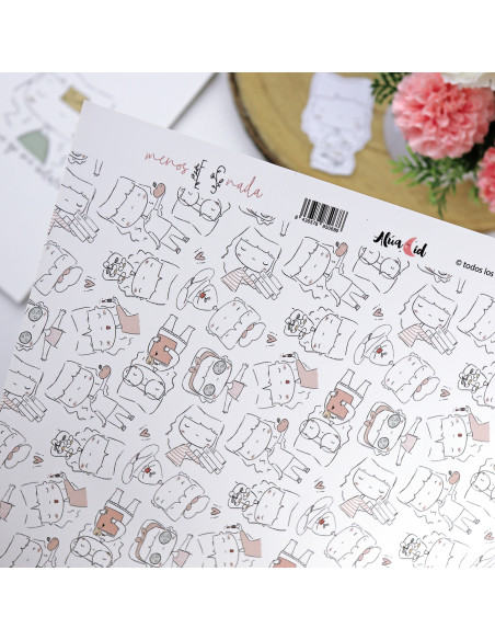 Popurrí laminated paper| Menos es nada collection