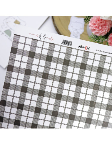 Cuadros laminated paper| Menos es nada collection