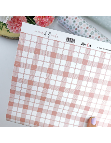 Yo Optimista laminated paper| Menos es nada collection