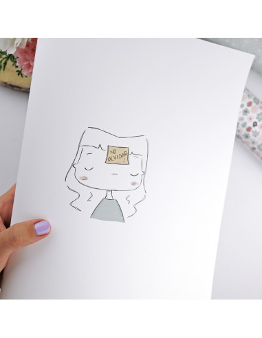 No olvidar laminated paper| Menos es nada collection No olvidar laminated paper| Menos es nada collection