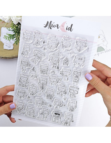 Menos es nada Clear stamp set