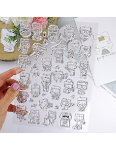 Menos es nada clear stamps set | Alúa Cid 2