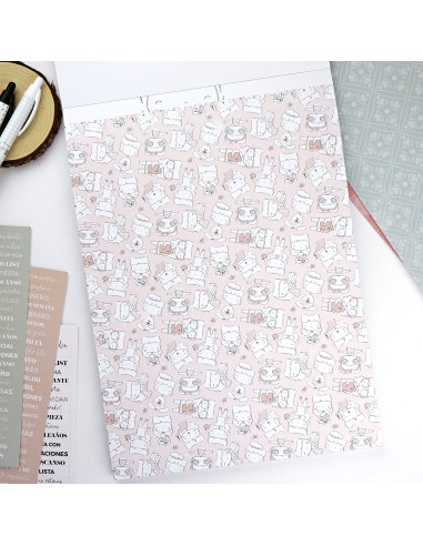 Menos es nada 9x12" paper pad | Alúa Cid design