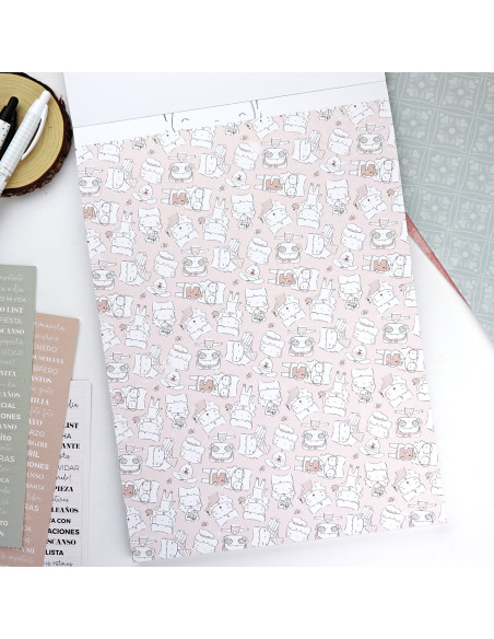 Menos es nada 9x12" paper pad | Alúa Cid design