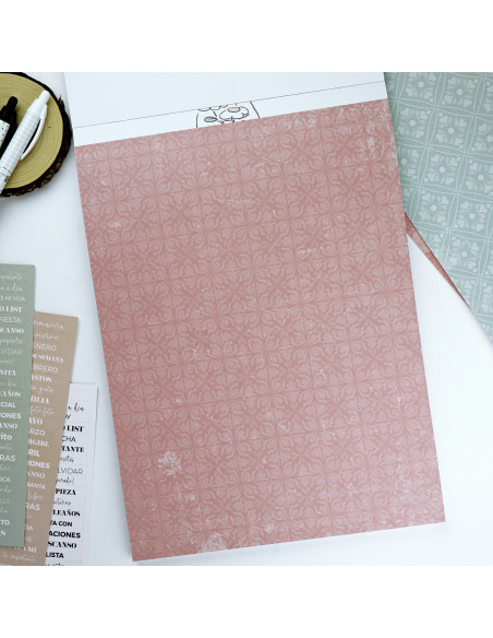 Menos es nada 9x12" paper pad | Alúa Cid design