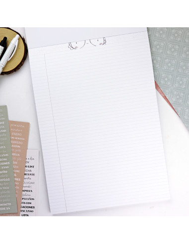 Menos es nada 9x12" paper pad | Alúa...