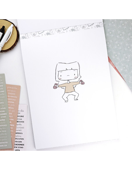 Menos es Nada 9x12" paper pad