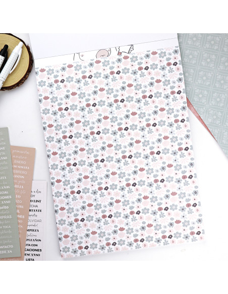 Menos es nada 9x12" paper pad | Alúa Cid design