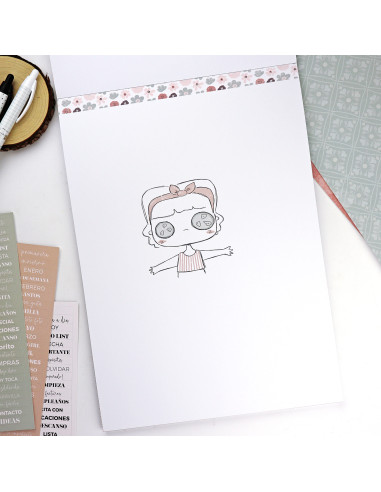 Menos es nada 9x12" paper pad | Alúa...