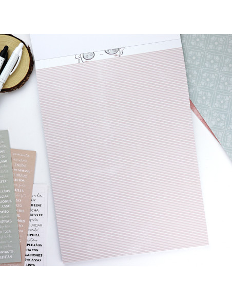 Menos es nada 9x12" paper pad | Alúa Cid design