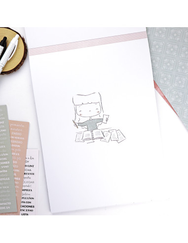 Menos es nada 9x12" paper pad | Alúa...