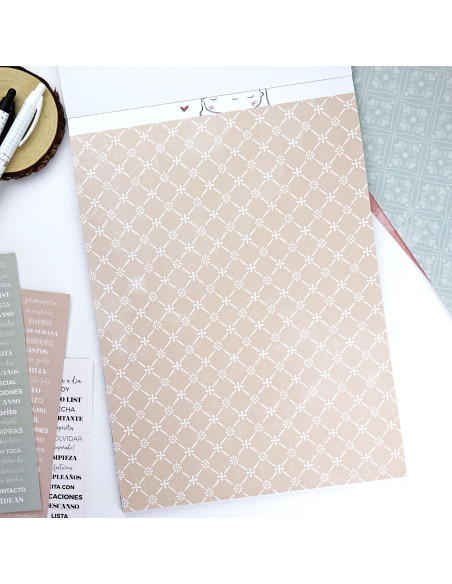 Menos es nada 9x12" paper pad | Alúa Cid design