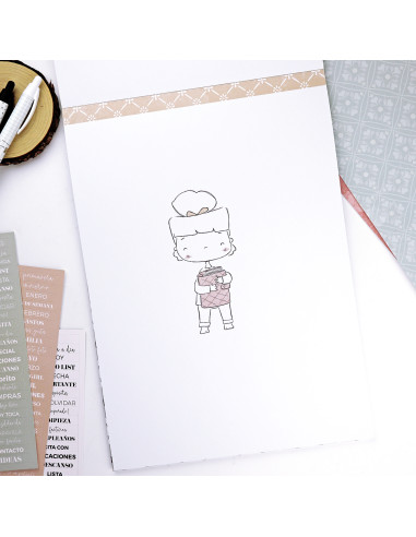 Menos es nada 9x12" paper pad | Alúa...