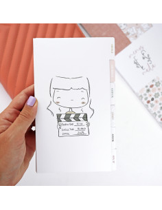 Set of 12 dividers Personal Menos es nada by Alúa Cid 2