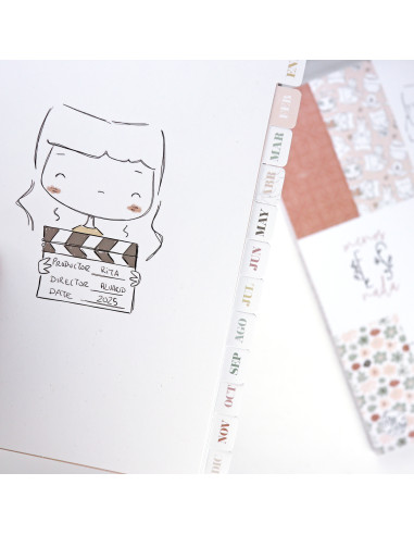 A5 diary dividers | Menos es nada collection