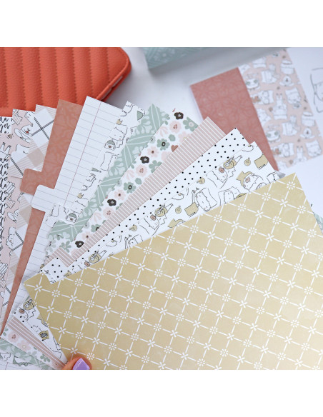 Set of 12 dividers A5 Menos es nada by Alúa Cid