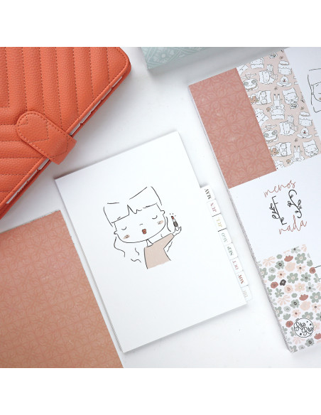 Set of 12 dividers A5 Menos es nada by Alúa Cid