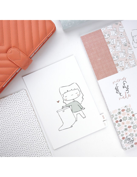 A5 diary dividers | Menos es nada collection