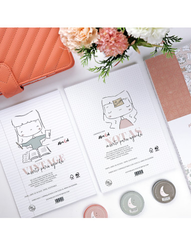 'Notas' diary insert | Menos es Nada...