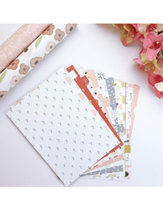 Set of 12 dividers A5 Patio without holes by Alúa Cid