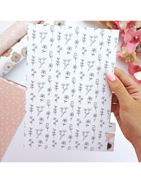 Set of 12 dividers A5 Patio without holes by Alúa Cid