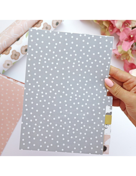 Set of 12 dividers A5 Patio without holes by Alúa Cid