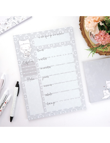 Verde A4 weekly notepad | Menos es nada collection