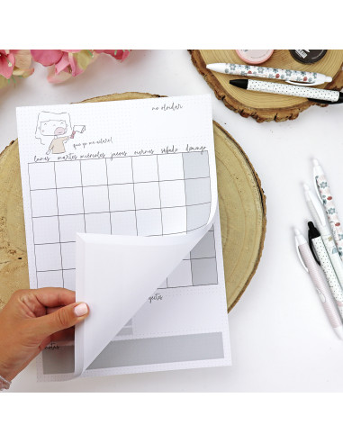 Que yo me aclare A4 monthly notepad | Menos es nada collection