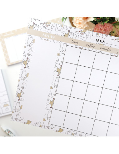 Menos es Nada A4 monthly notepad | Menos es nada collection