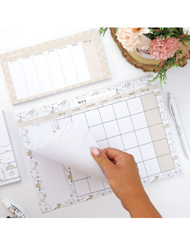 Menos es Nada A4 monthly notepad | Menos es nada collection Menos es Nada A4 monthly notepad | Menos es nada collection