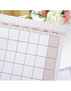 Topos A4 monthly notepad | Menos es nada collection 2