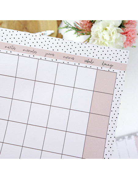 Topos A4 monthly notepad | Menos es nada collection