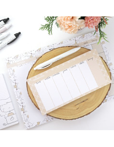 Mini Balneario XL weekly notepad | Menos es nada collection 2