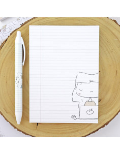 Un cafeíto y al lío A6 notepad | Menos es nada collection 2